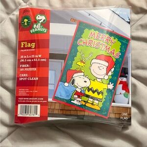 New Peanuts Merry Christmas Large Flag
